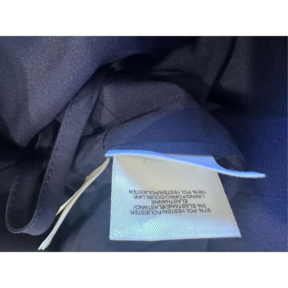 Kasper Women's Sheath W/Cut Out & Bar Trim navy size 4 - Picture 6 of 6